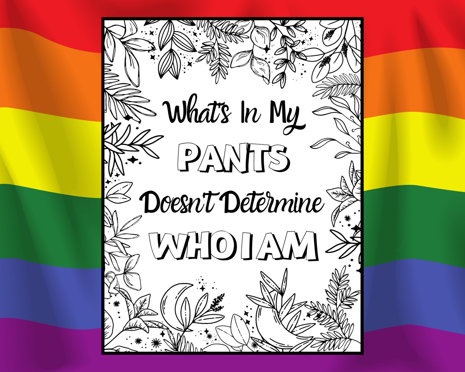 Pride Month Coloring Pages Pack 5 Gay Pride Coloring Pages Etsy