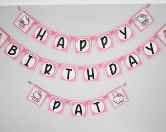 Hello Kitty Banner Etsy
