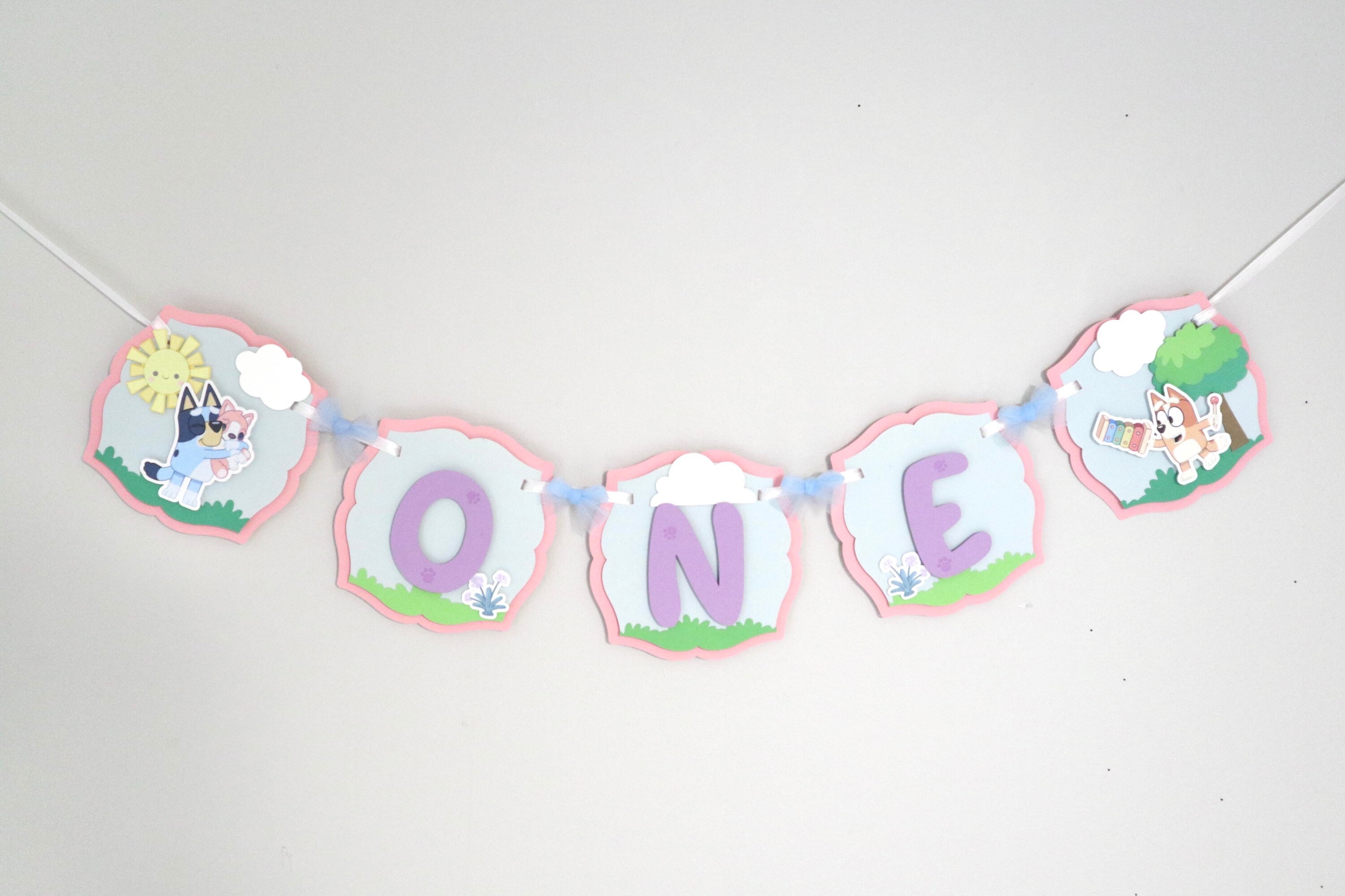 Bluey Inspired Birthday Milestone Banner