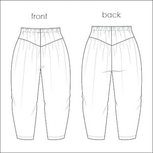Girls pant PDF pattern, sewing pattern, girls pattern, sew for girls, children PDF pattern , kids PDF pattern image 4