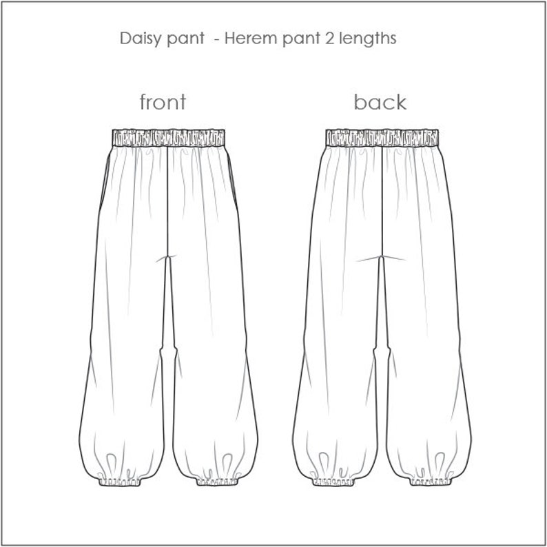 Girls Pant PDF Pattern Sewing Pattern Sew for Girls Pdf - Etsy