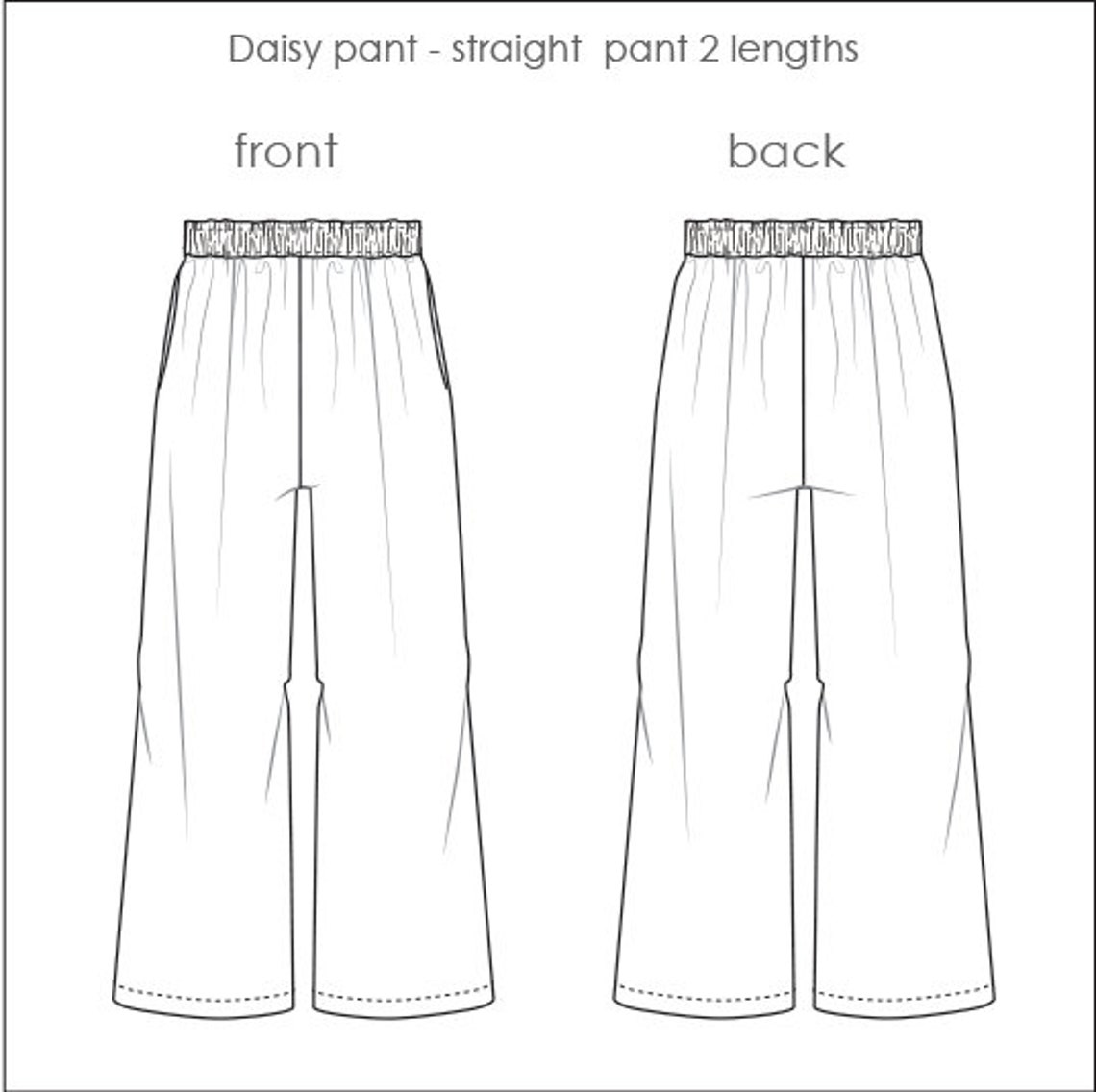 Girls Pant PDF Pattern Sewing Pattern Sew for Girls Pdf - Etsy
