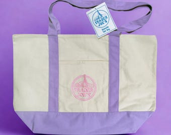 Trader Joe große Lavendel Tasche