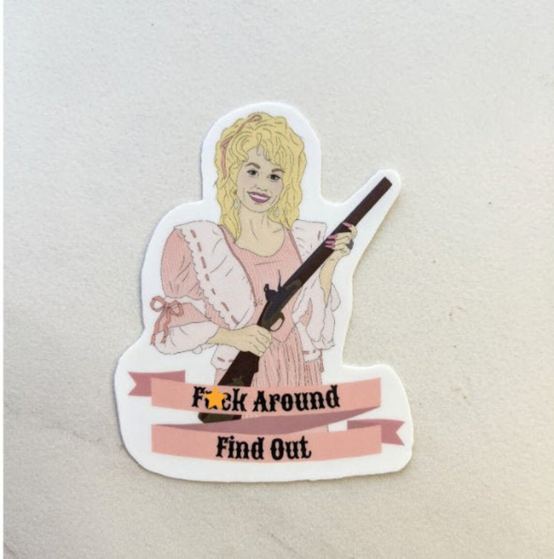 Dolly Parton Vinyl Sticker Decal UPDATED DESIGN 'Fk Etsy