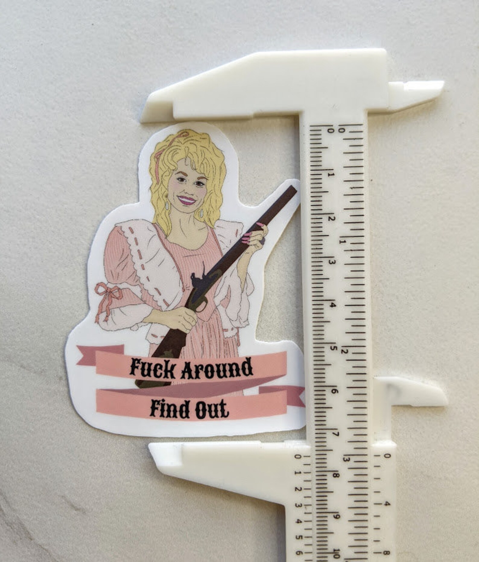 Dolly Parton Vinyl Sticker Decal UPDATED DESIGN 'Fk Etsy