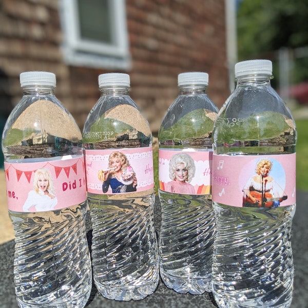 Étiquettes de bouteille d'anniversaire de Dolly Parton ! Téléchargement numérique !