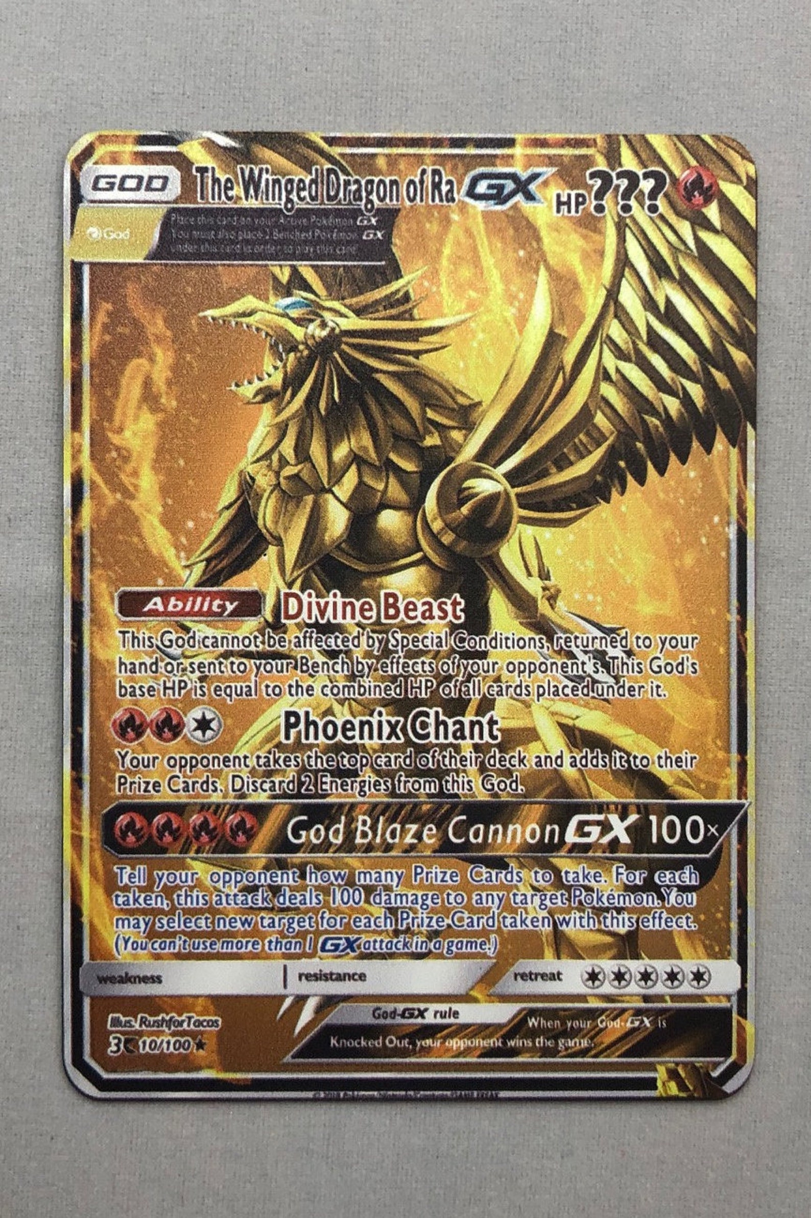 Obelisk Slifer Winged Dragon GX Metal Pokemon Yugioh God Cards | Etsy