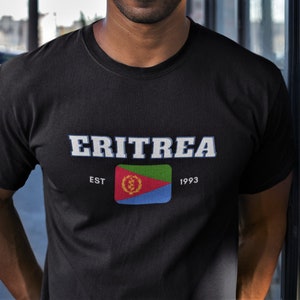 Eritrea Shirt for Men and Women, Habesha Shirt, East Africa, Eritrean Sweater, Eritrea Art, Asmara, Eritrean Clothes, Eritrea Flag Shirt
