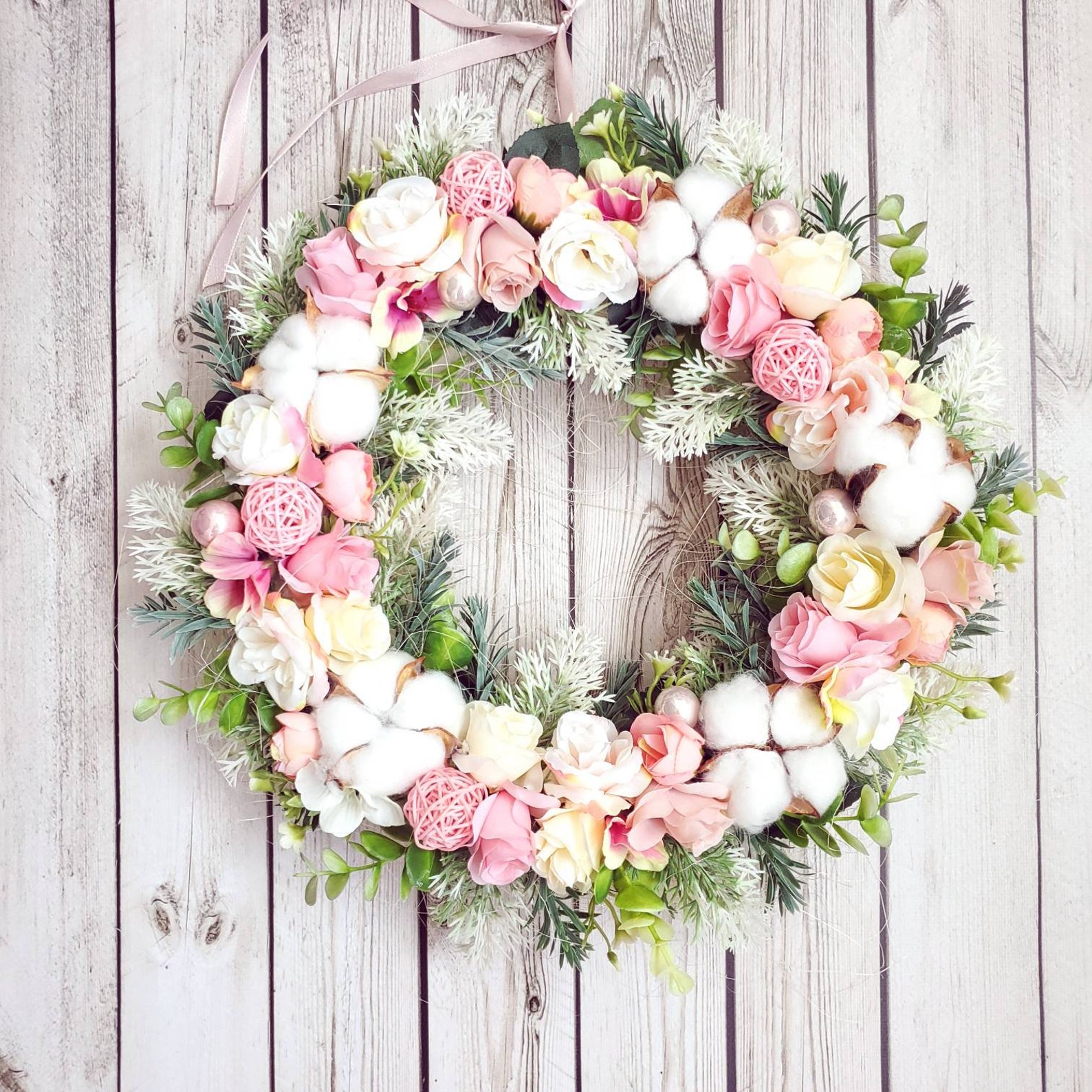 Wreath easter bedroom wall decor wreath hanger floral door Etsy