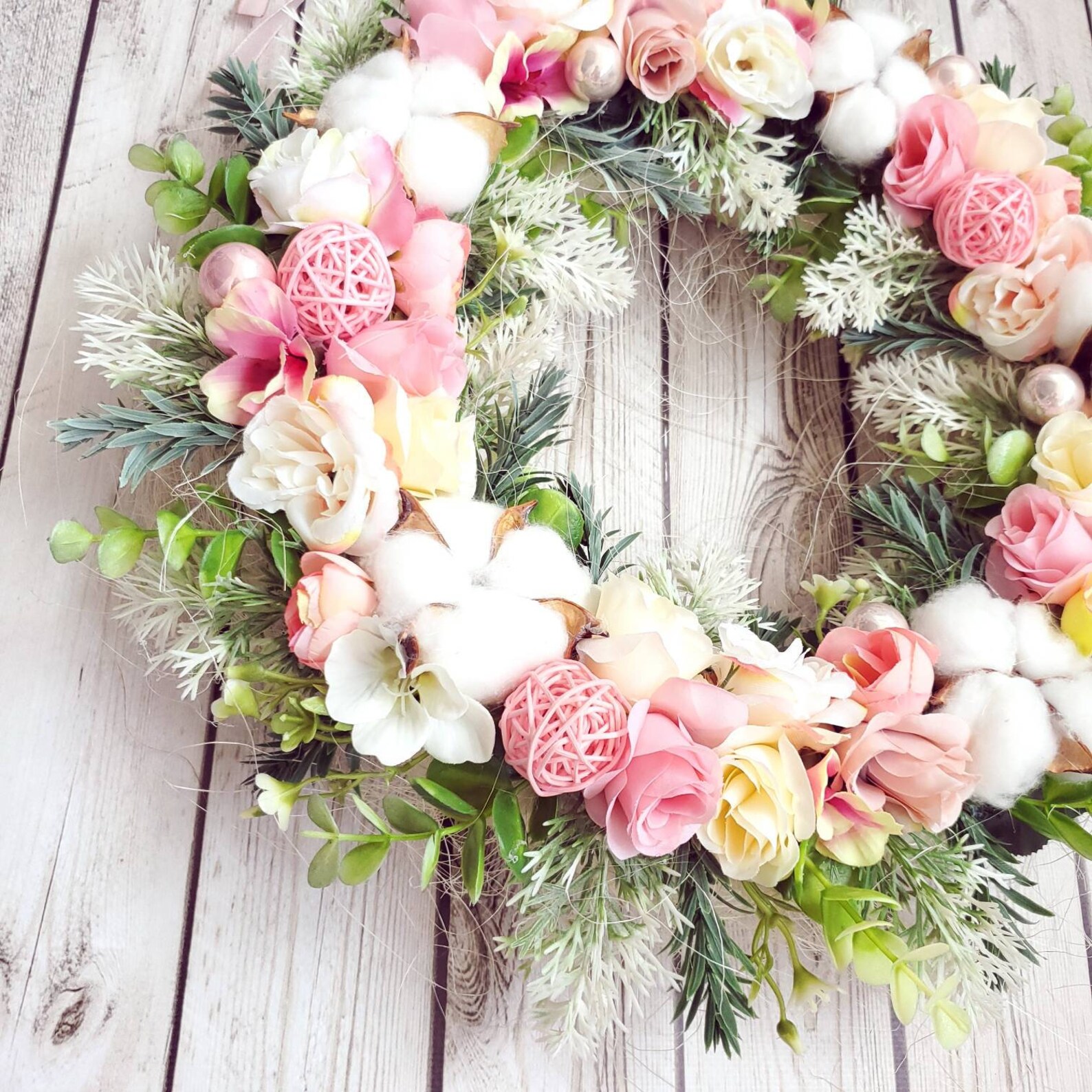 Wreath easter bedroom wall decor wreath hanger floral door Etsy