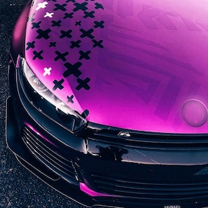 Brush Crosses JDM Car Livery Decal Sticker, Car Printed Wrap, Side Vehicle Graphics, Bumper Sticker, Truck SUV Decals / Fits for ANY car
