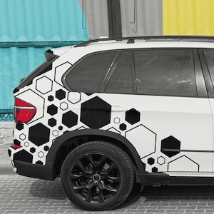 X220 Honeycomb Car Stickers, Hexagon Car Decals, Choose Color & Quantity! (Sad boys. Car graphics. Car livery sticker) Honeycomb Pack Decals