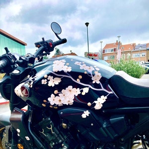 Decalcomanie Sakura per motociclette, decalcomanie Cherry Blossom per moto, adesivi sportivi in vinile, regali perfetti per gli amanti delle moto, decalcomanie di qualsiasi colore