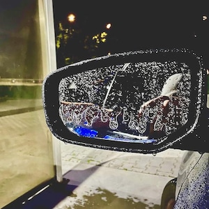 Rainproof Flame car mirror anti fog decal / sticker