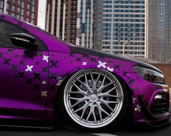 Brush Crosses JDM Car Livery Decal Sticker / Car Printed Wrap / Side Vehicle Graphics / Bumper Sticker / Truck SUV Decals / Fits for ANY car