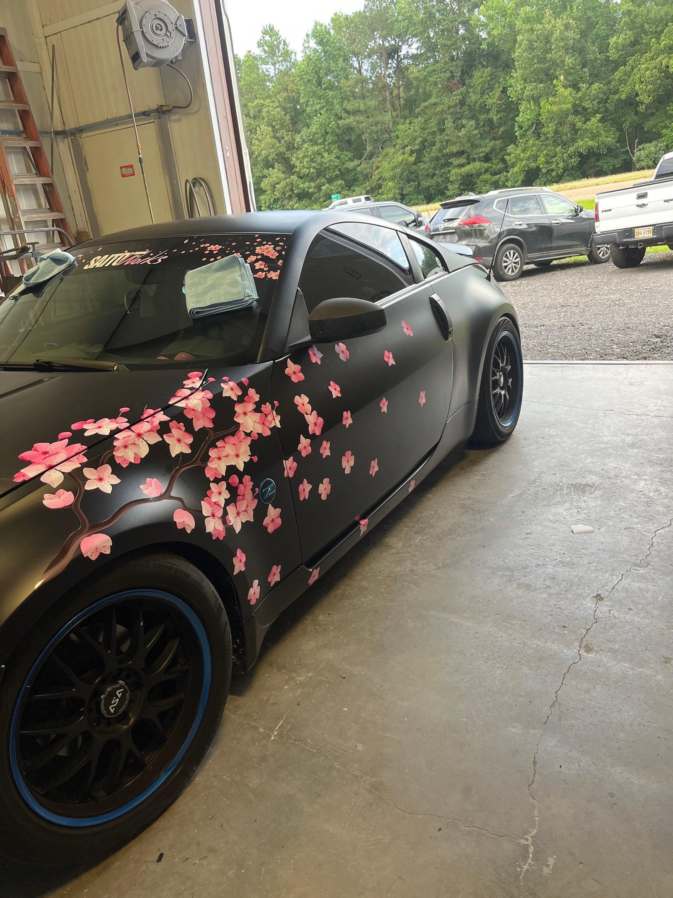 桜のカーラッピング大型ビニールダイカットデカールステッカー