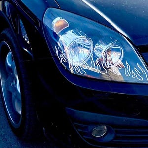 Tail Light Overlay Decal And Flame Sticker Pack, Custom Car Graphics, JDM Tuning Accessories For Racing Style