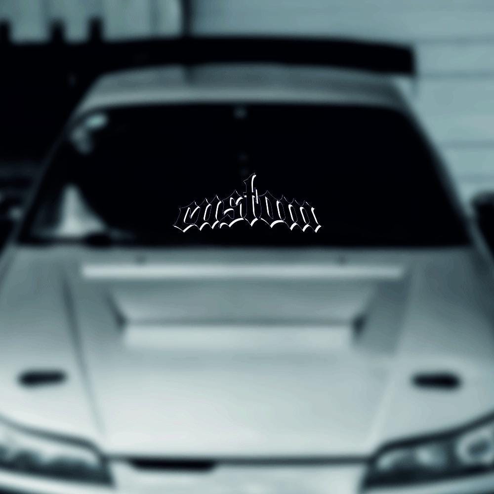 Custom Text Car Sticker, Personalized Decals, Windshield Affirmation ...