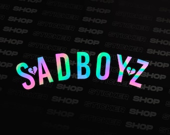 Pegatina de aceite SAD BOYZ JDM - Calcomanía de anime - Automóvil japonés - Calcomanía para ventana - Calcomanía para parachoques - Sin fin - Calcomanía para parabrisas - Postura - Niños