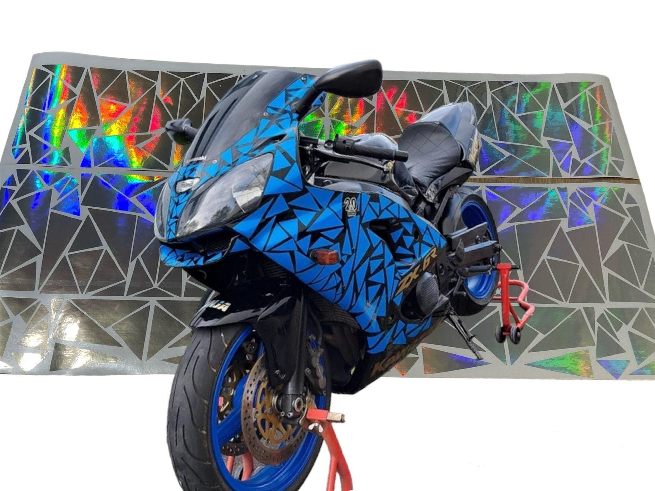 Custom Triangle Motorcycle Decal, Die Cut Vinyl Sticker for