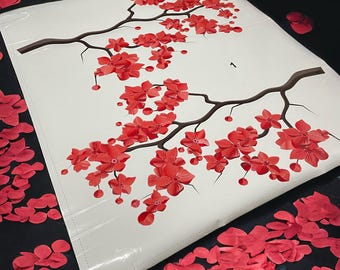 Red Sakura Car Livery m Cherry Blossom  - Japenese Vehicle Graphics  car wrap anime itasha  Kawaii Sticker Decal