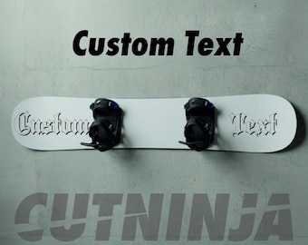 Custom Snowboard Stickers, Personalized Name Decal, Waterproof Vinyl Lettering, Unique Gift for Him, Winter Sports Gear Accessory