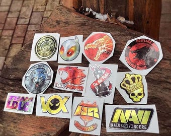 Foil Stickers from CS GO in real life IRL Set  Titan sticker decal mlg counter strike gaming / Gift for Gamer / Cybersport global offensive