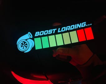 Boost Loading Electric Glowing Led Sticker / Decal ! New Electric stickers collection SPALAH by CutNinja™ / Glow Panel Light / Window JDM