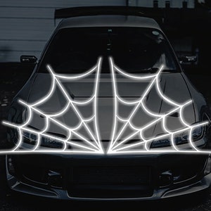 x2 Spider Web Window Corner Decals Stickers - Fits for any vehicle!
