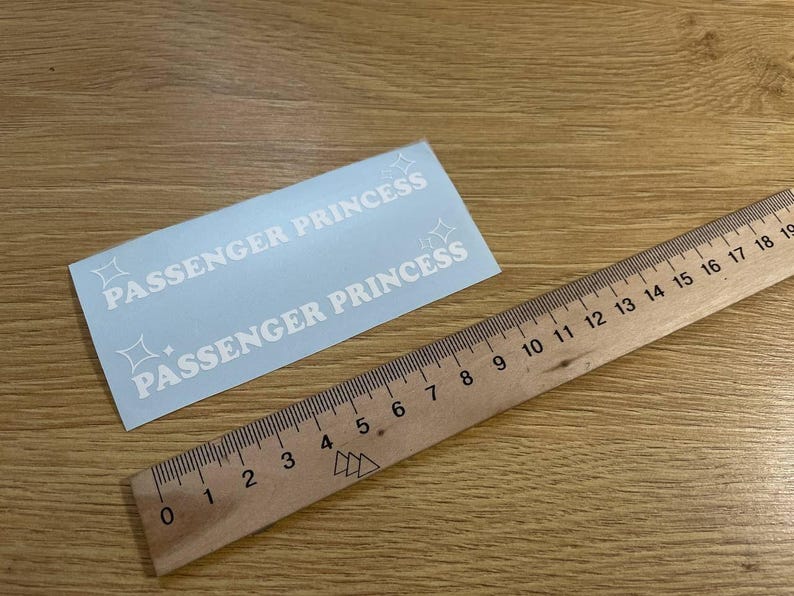 x2 Car Visor Passenger Princess Decal / Sticker - Valentines Gift - Window Decal - Bumper sticker - Car Livery Windshield Decal - Stance JDM image 5