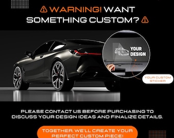 Custom Purchases Listing! DO NOT BUY untill we agreed about which products it will consist of -Any Stickers/Designs - Production of Anything
