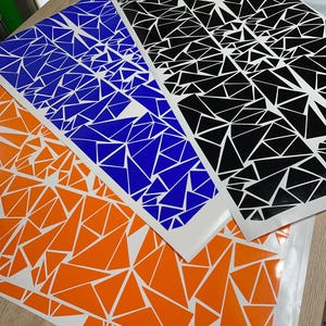 Moto Stickers Wrap, X300 Pack Triangles, Moto Wrap, Custom Motorcycle ...