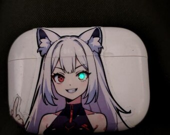 Kawaii Anime Girl Vinyl Sticker, Cute Japanese Decal for AirPods, Phone, Laptop or Card Decor