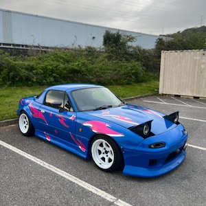 Sticker racewagen, aangepaste vinylsticker, JDM-autokleuren, afbeeldingen autozijde, sticker grote auto, cadeau nieuwe auto