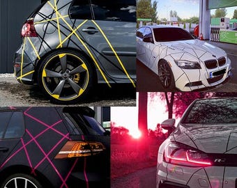 Pegatinas de rayas para coche, vinilos de carreras para laterales, vinilos personalizados JDM, decoración de moda, regalos para amantes de los coches, se adapta a cualquier coche.