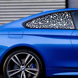 X2 Decalque de carro de flor para janela de um quarto – Adesivo de vinil personalizado para carro, estilo Kawaii JDM, decoração de carro para Auto Lady, acessório estético para carro