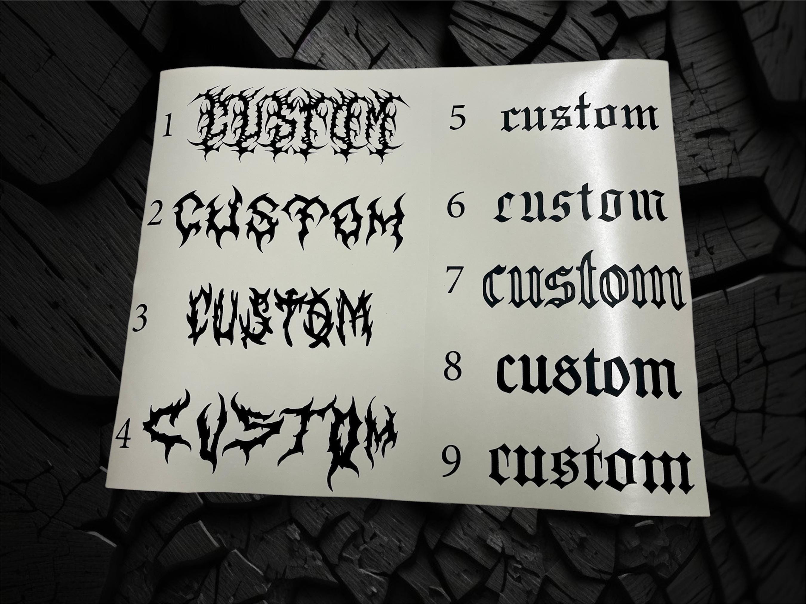 Sticker vitre pare-brise de voiture personnalisé - Votre texte / Phrase