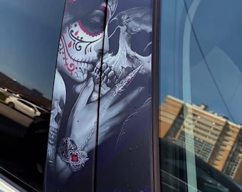 Car Doors Livery Pillar Decal Sticker Wrap - ANY IMAGE  - high quality graphics - fits for any vehicle