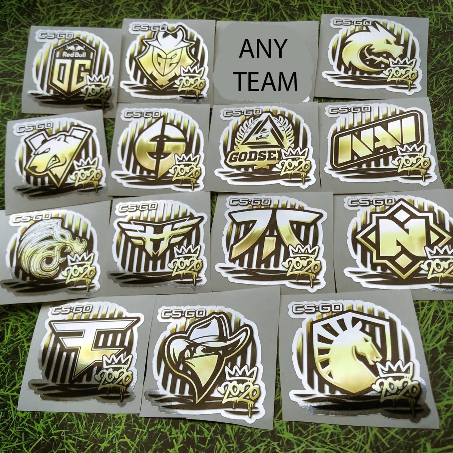 All 2020 Gold RMR Stickers From CSGO in Real Life Set / Cs Go Etsy