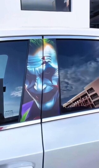 Adesivo Auto 'Hello Beautiful' Riflettente Blu 3 Pezzi: Decorazione Impermeabile Per Veicoli E Laptop