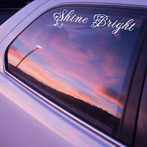 Kalligrafische aangepaste autoruitsticker, gepersonaliseerde tekststicker, monogram autosticker, JDM-accessoires,