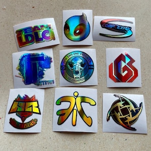 Patches von CSGO Katowice 2014 Legends Set Holo Esports Global Offensive Aufkleber / Gamer Geschenk - Laptop Aufkleber - Cybersport Team - AirSoft
