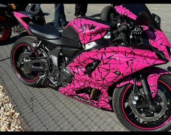 Paquete de 300 pegatinas de triángulos para motocicleta, ideal como regalo para amantes de las motos, vinilo de carreras de motos de cualquier color.