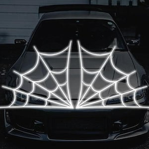 x2 Calcomanías adhesivas para esquinas de ventanas con diseño de telaraña: ¡se adaptan a cualquier vehículo!