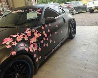Custom Sakura Car Decal, Cherry Blossom Vinyl Sticker with JDM Style, Perfect Car Lover Gift and Stance Accessories, Custom Wrap for Any Car