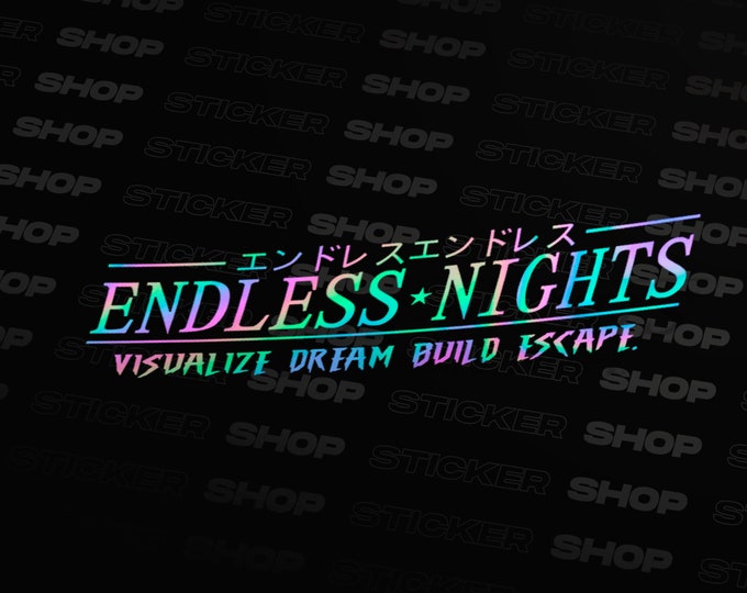 Stay Humble 12" Holographic Decal – Royal Blue Oil Slick JDM Style, Universal Fit