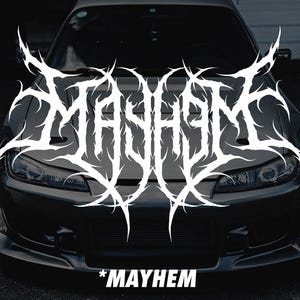 Calcomanía personalizada para parabrisas de coche: vinilo con texto personalizado, calcomanía para ventana, gráfico personalizado, estilo JDM, regalo para amantes de los coches.