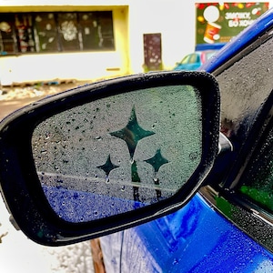 Calcomanía antivaho e impermeable para espejo retrovisor, pegatina JDM para espejo lateral de ventana, decoración para coche, elegante decoración para coche, regalo perfecto para amantes de los coches.