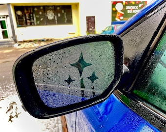 Anti-Fog Waterproof Mirror Decal, JDM Window Side Mirror Sticker, Car Decoration, Stylish Car Decoration, Perfect Gift for Car Car Lovers