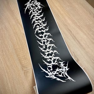 Spersonalizowana naklejka na samochód w stylu gotyckim, naklejka winylowa z niestandardowym tekstem, wodoodporny baner na okno w stylu JDM do akcesoriów samochodowych